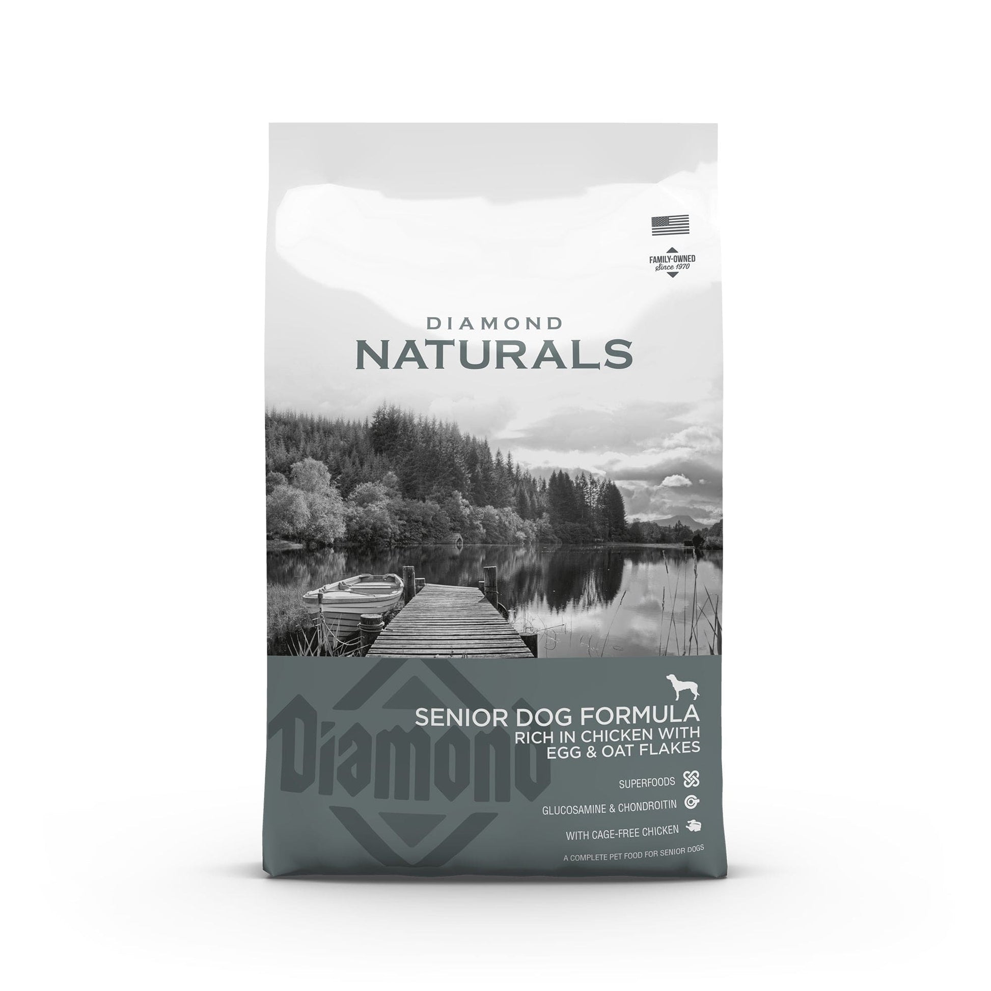 Tasskungen Diamond Naturals, Hundfoder Diamond Naturals Senior Dog Chicken EGG & OAT 15kg 470.00 kr