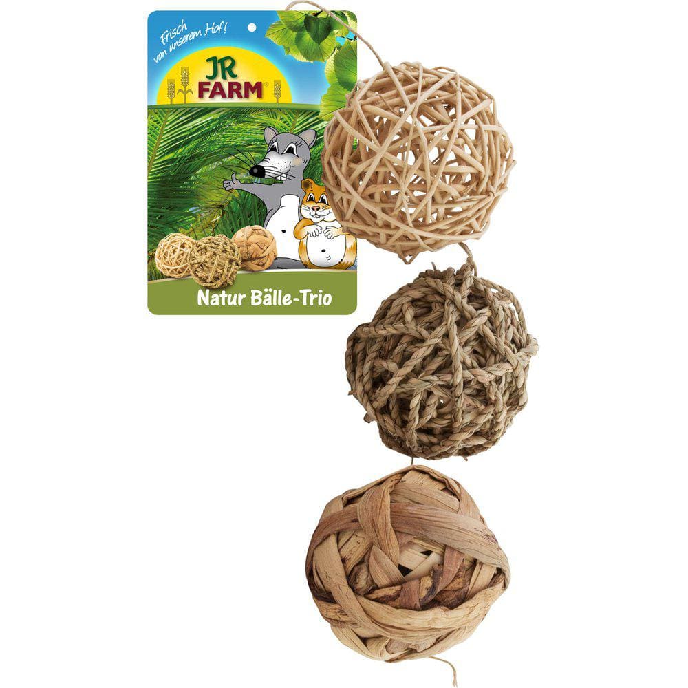 Tasskungen Godis aktivering Jr Farm Natur Boll-trio 8cm