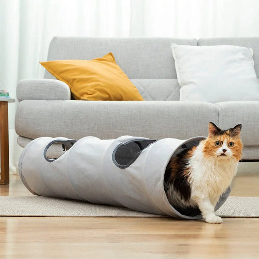 Tasskungen Katt lek InnovaGoods Funnyl Folding Pet Tunnel