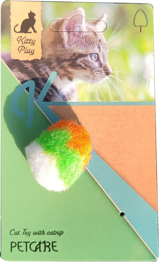 Tasskungen Kattleksaker Kitty Play Fluffy Color Ball – Den Perfekta Leksaken för Din Katts Lekfulla Instinkter