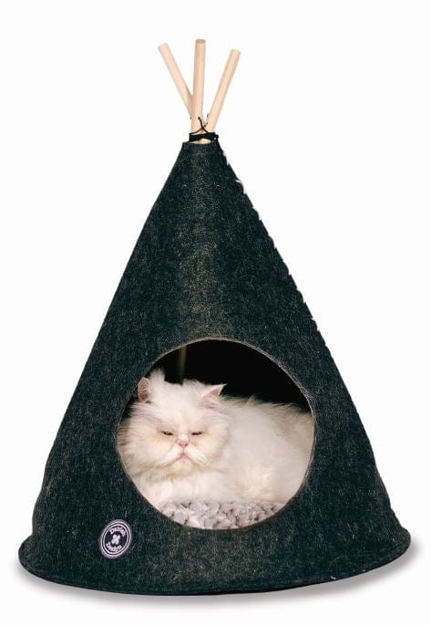 Tasskungen Kattsängar & iglos Danish Design Teepee Cat Grey – En Mysig Tillflyktsort för Din Katt eller mindre hund