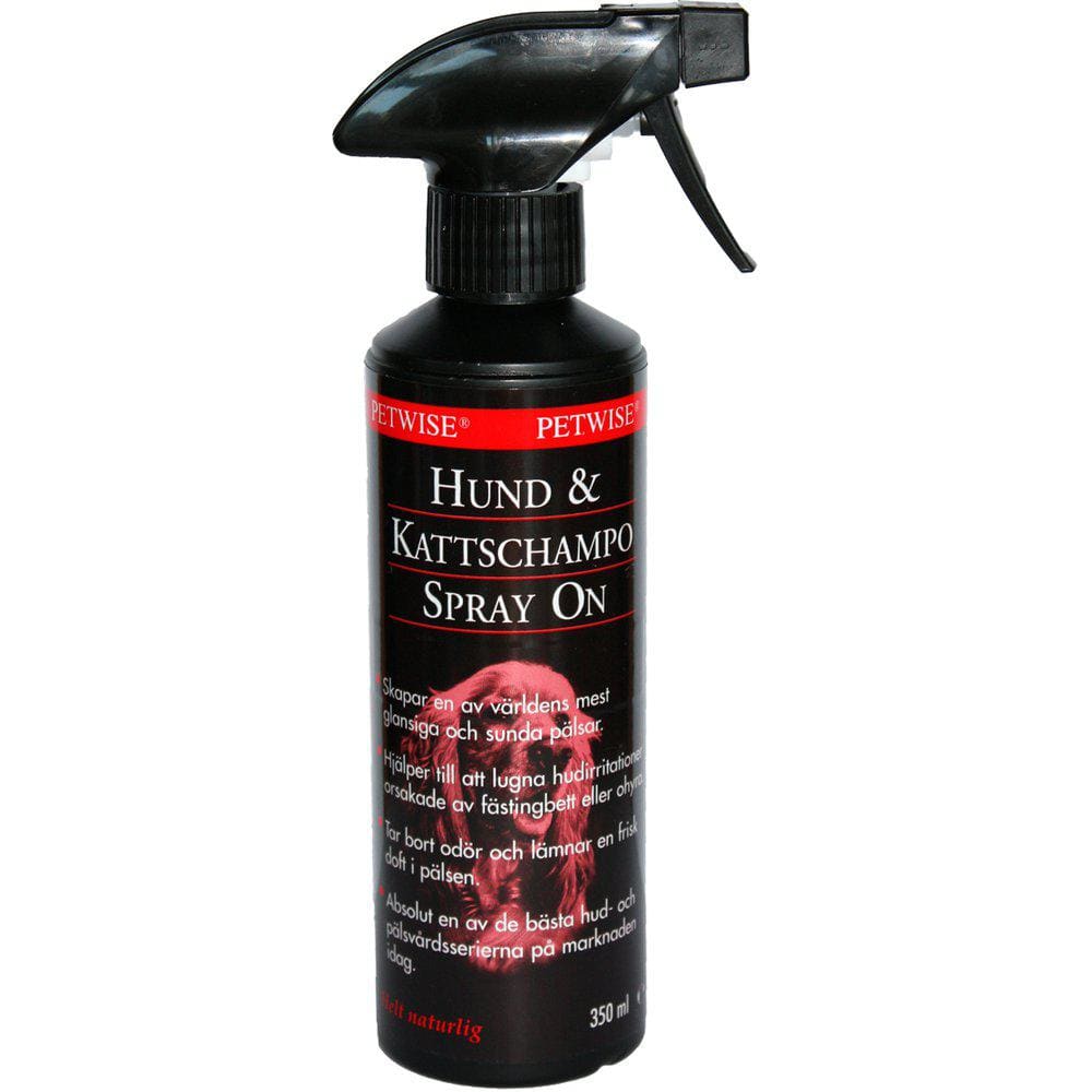 Tasskungen shampoo Petwise Spray On Hund & Kattschampo 350ml