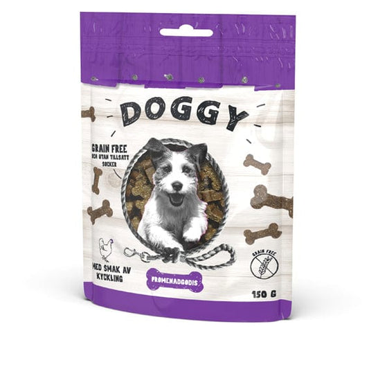 Tasskungen TRIXIE Doggy Promenadgodis GrainFree – Spannmålsfritt Hundgodis med Kyckling (150 g)