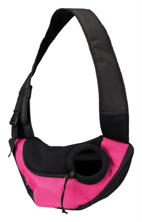 Tasskungen TRIXIE Frontväska Sling, 50 × 25 × 18 cm, <5 kg, rosa/svart