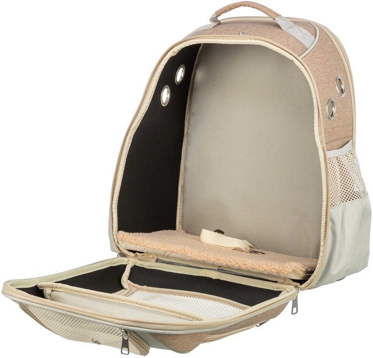 Tasskungen TRIXIE Ryggsäck Willow, 38 × 25 × 45 cm, beige/brun