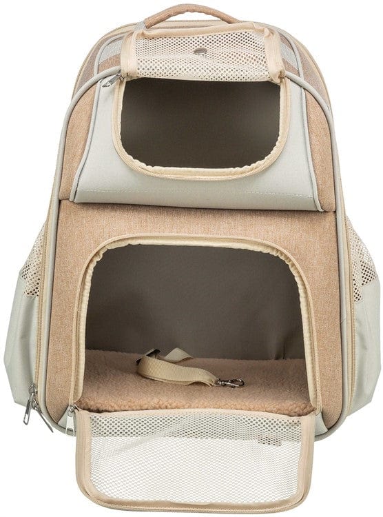 Tasskungen TRIXIE Ryggsäck Willow, 38 × 25 × 45 cm, beige/brun