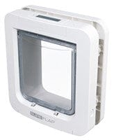 Tasskungen TRIXIE SureFlap kattdörr m microchip id, 26.2 × 28.1 cm, vit