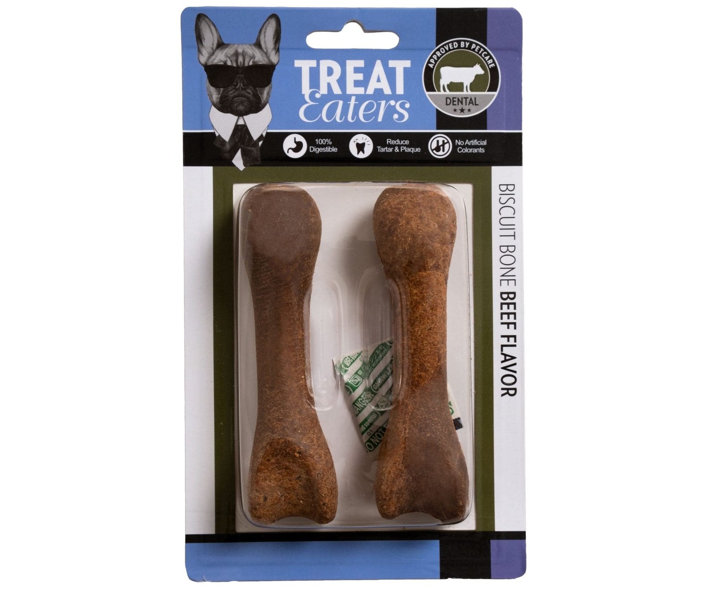 Tasskungen Tuggben TE Biscuit Bone Beef Small 2-pack.